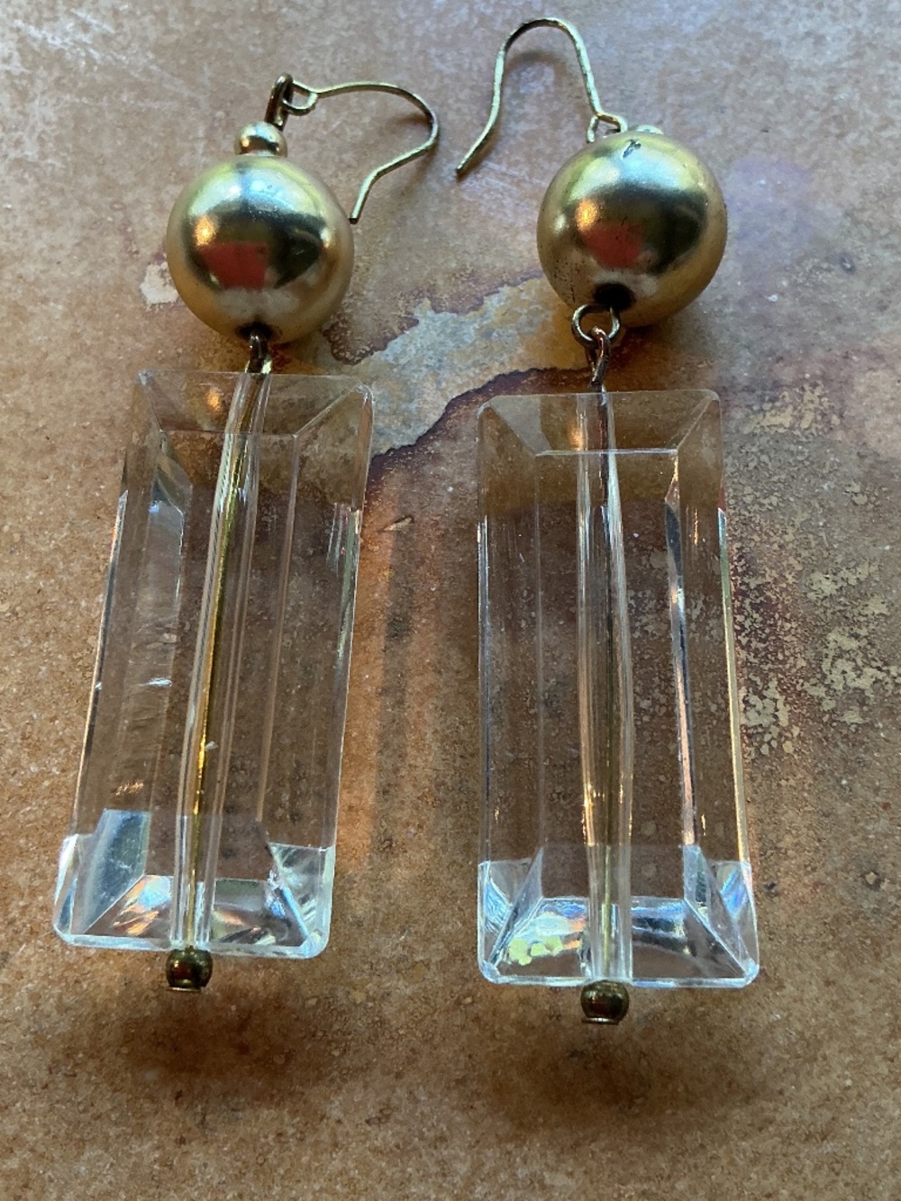 Gorgeous IRIS LANE elegant vintage dangle earrings.